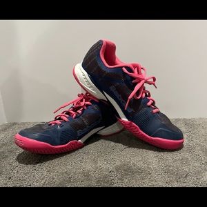 Babolat Jet Mach I AC Tennis Shoes Women’s Size 9 Pink Blue White Michelin